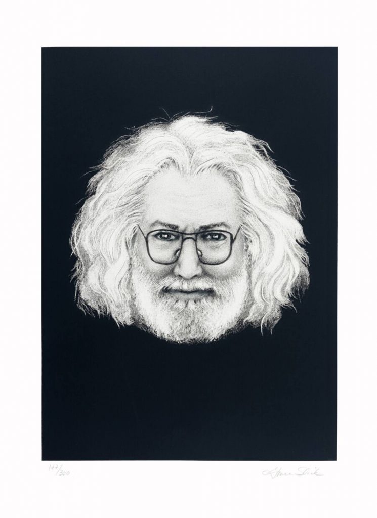 a portrait of a man with glasses