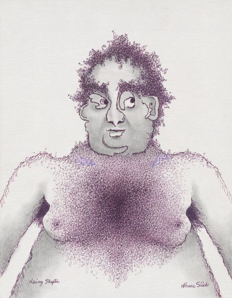 a man with a large head